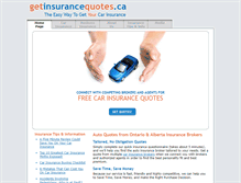 Tablet Screenshot of getinsurancequotes.ca